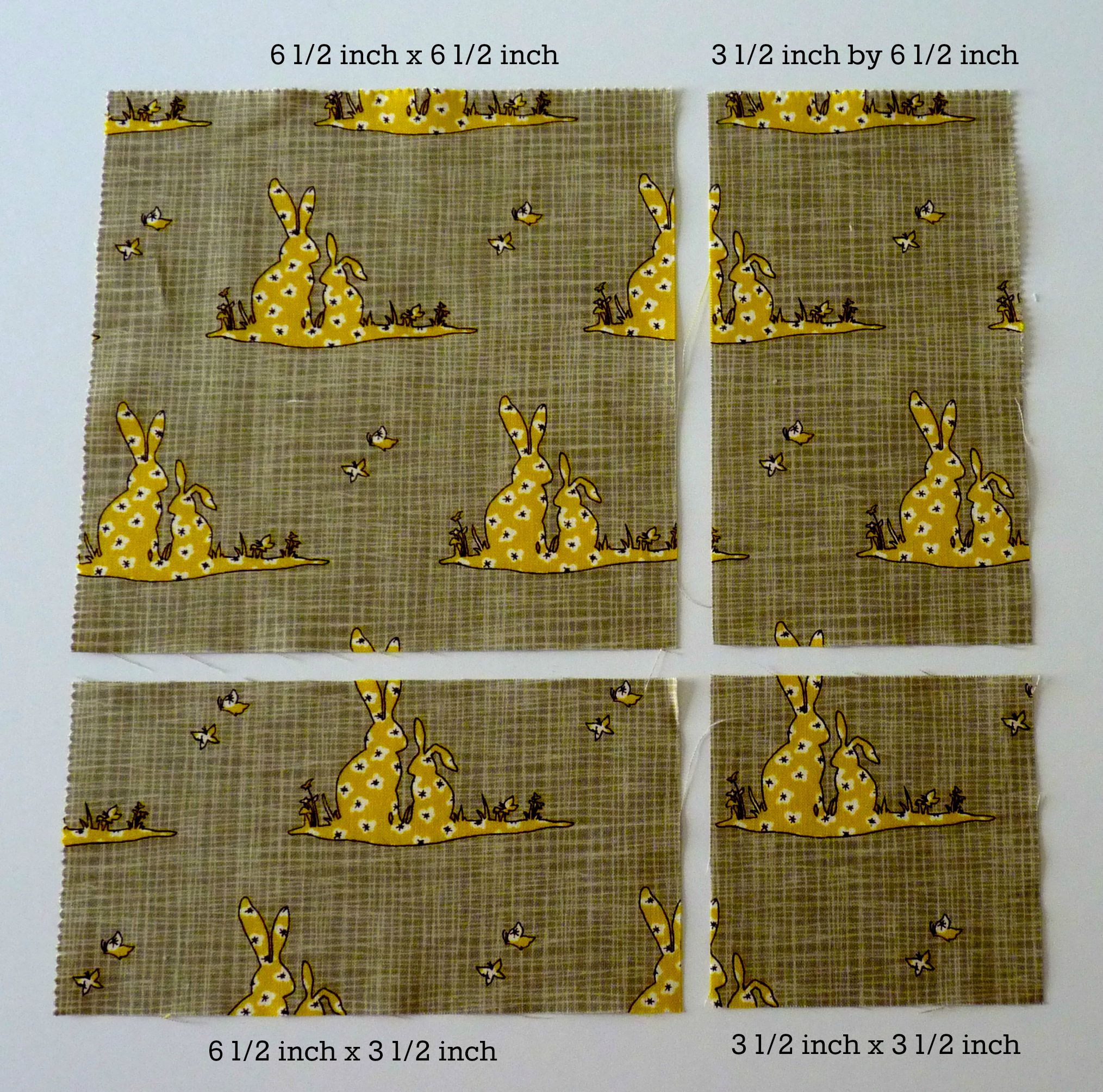 Cutting diagram for Bluebird Park quilt