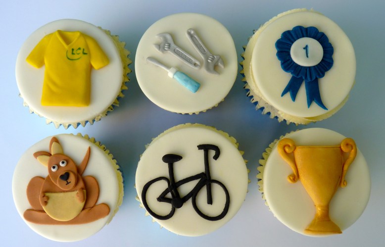 Bicycle cupcakes