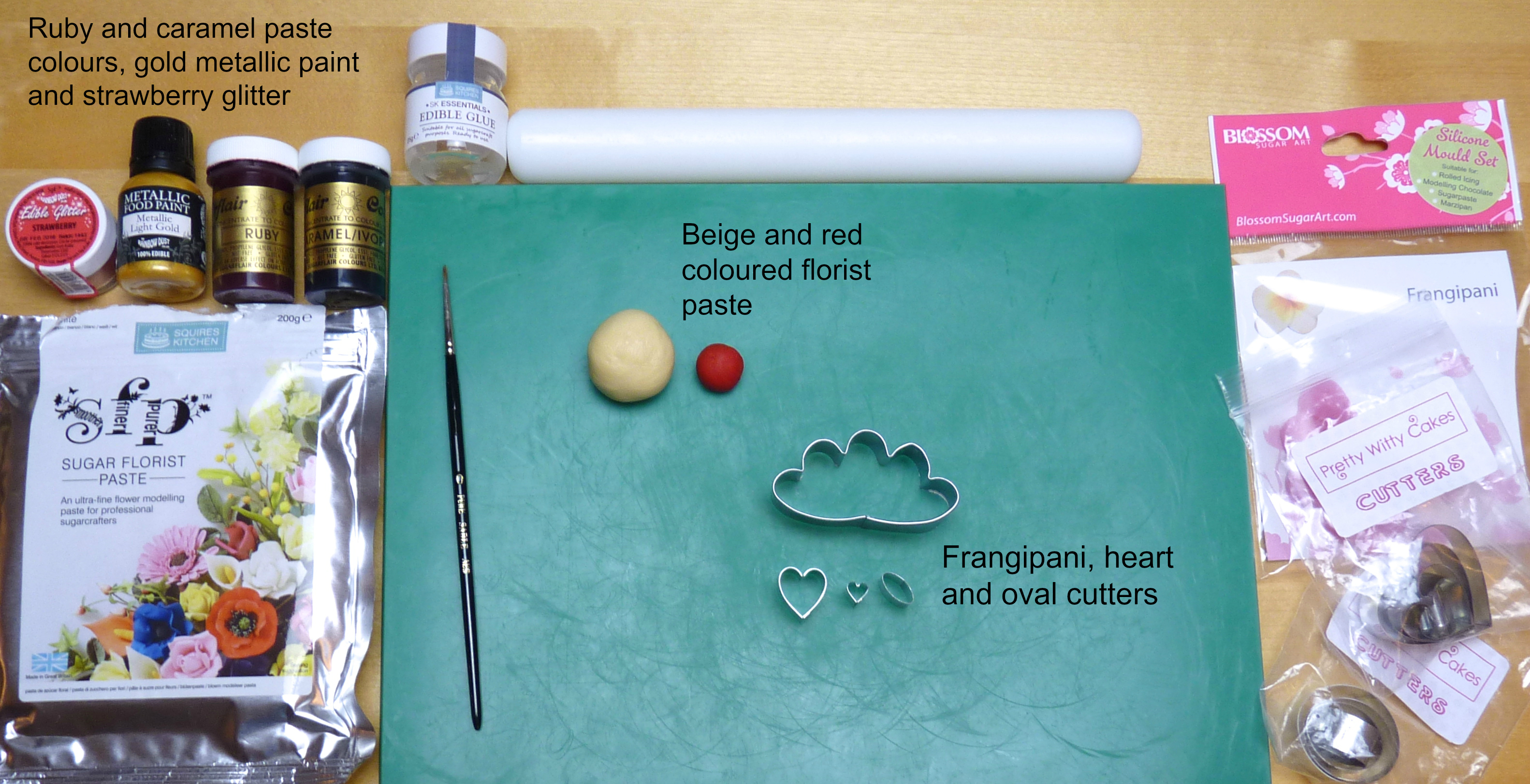 Tiara cupcake decoration materials