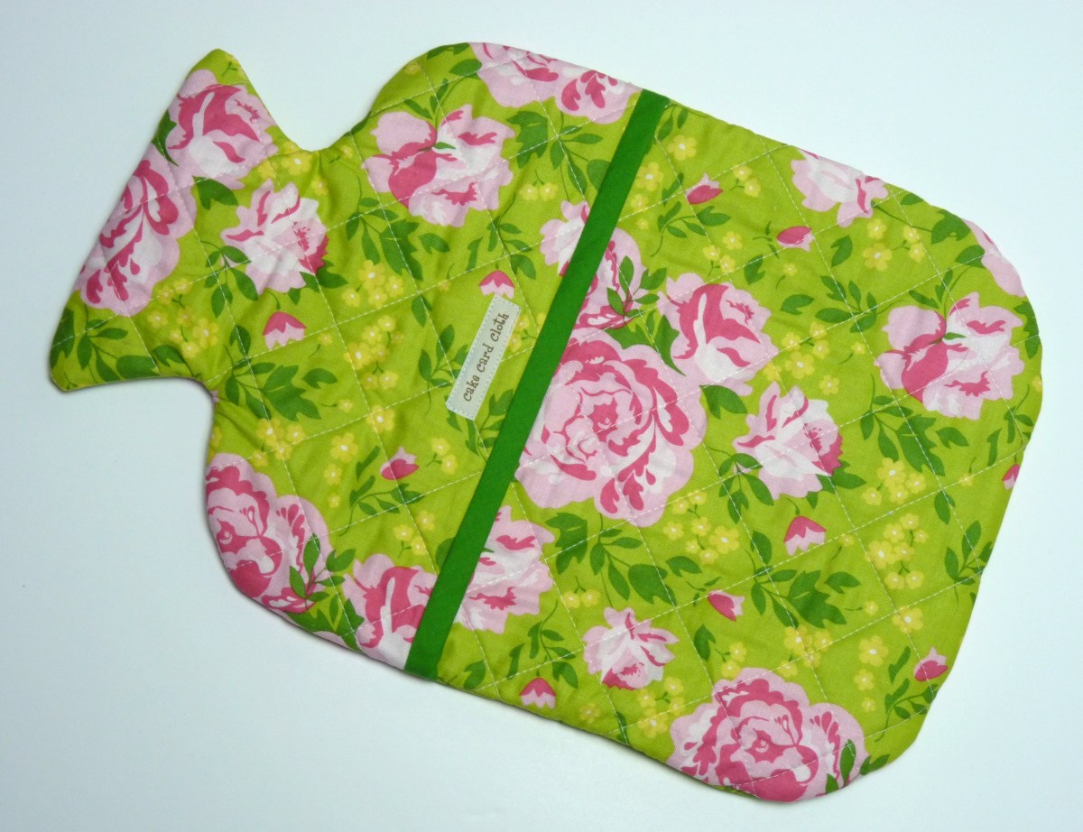 Rose patterned hottie cover