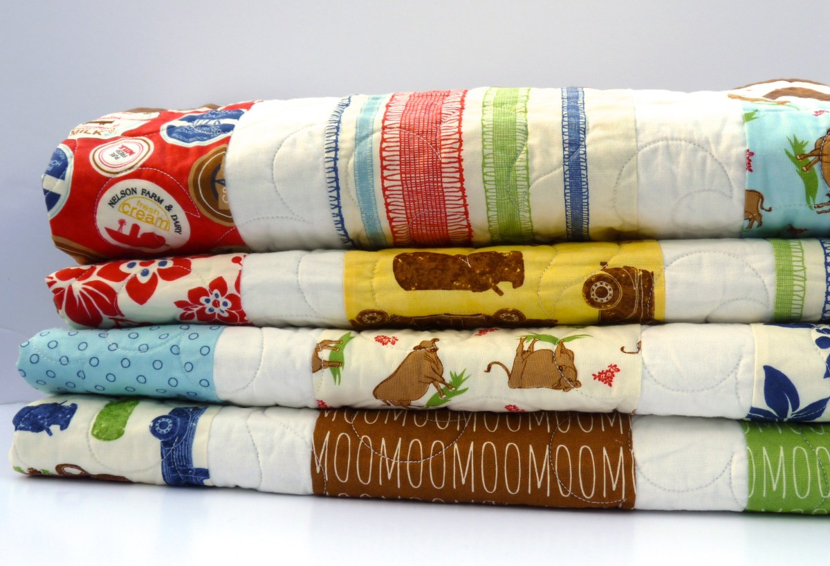 Milk Cow Kitchen patchwork quilt detail