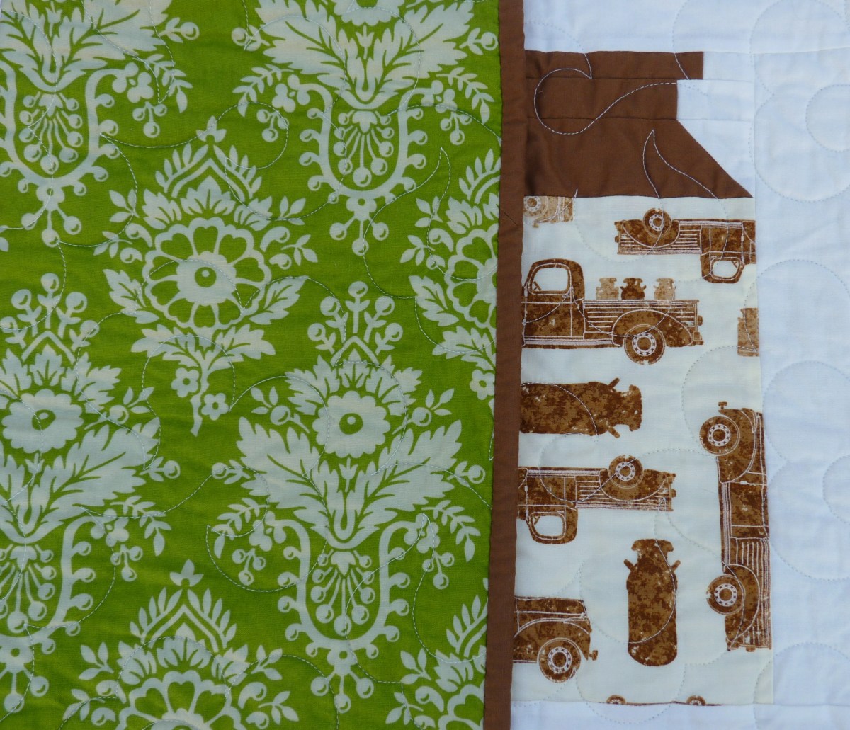 Milk Cow Kitchen patchwork quilt backing