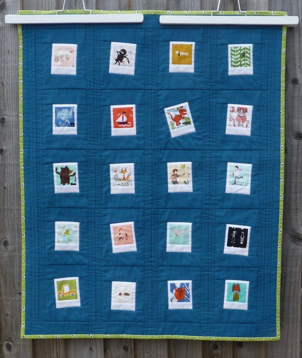 Baby boy photo quilt