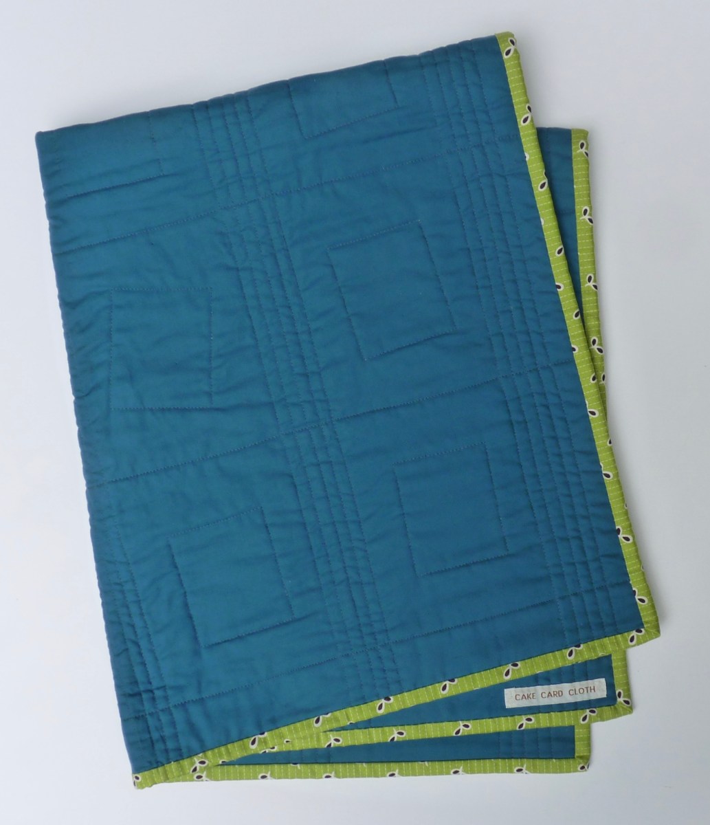 Backing on baby boy quilt