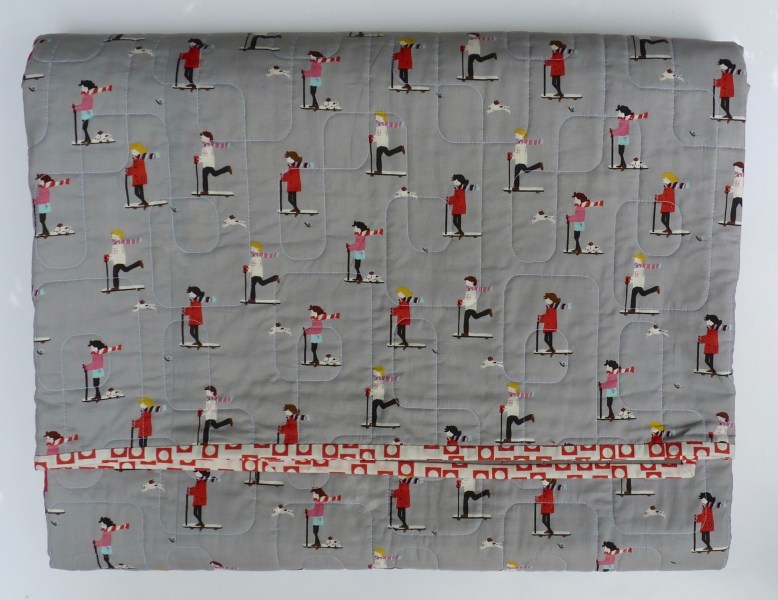 Memories of childhood Polaroid quilt back