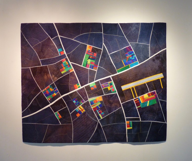 Coming into Land quilt by Alicia Merrett - Rheged Gallery - New Quilting exhibition