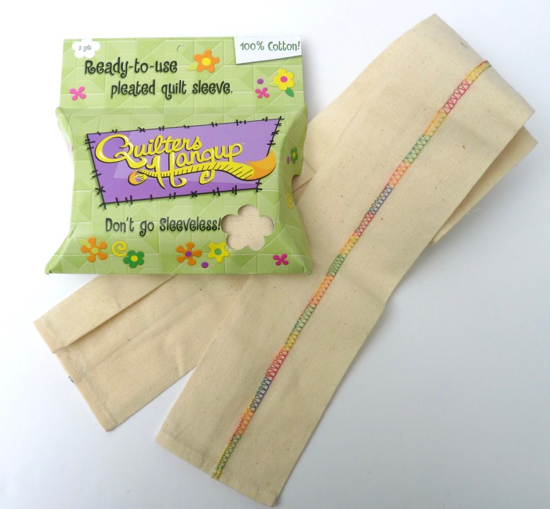 Pre-prepared quilt hanging sleeve